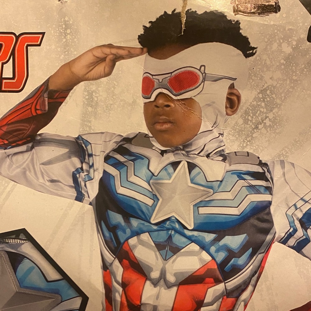 Marvel Captain America Kids Costume - Red, Blue, White